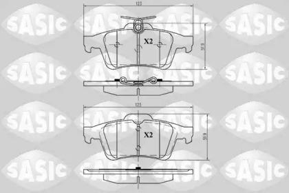 Комплект тормозных колодок (SASIC: 6210016)