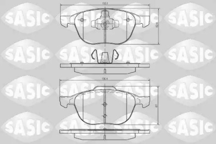 Комплект тормозных колодок (SASIC: 6216001)