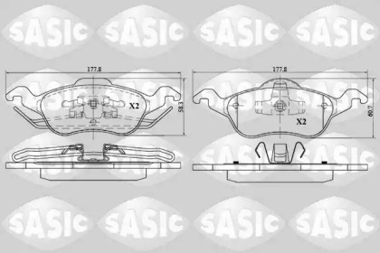 Комплект тормозных колодок (SASIC: 6216018)