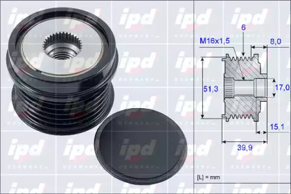 Механизм свободного хода (IPD: 15-3907)