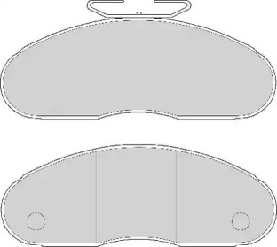 Комплект тормозных колодок (BERAL: 2970617004017083)