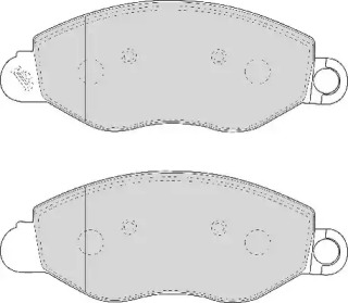 Комплект тормозных колодок (ABEX: AVR111)