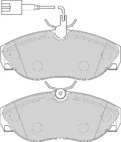 Комплект тормозных колодок (ABEX: AVR118)