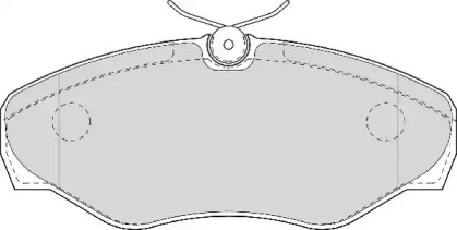 Комплект тормозных колодок (ABEX: AVR124)