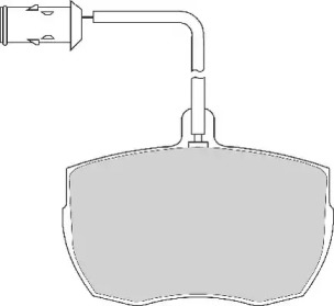 Комплект тормозных колодок (ABEX: AVR131)