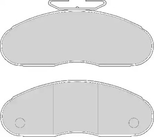 Комплект тормозных колодок (ABEX: G6070)