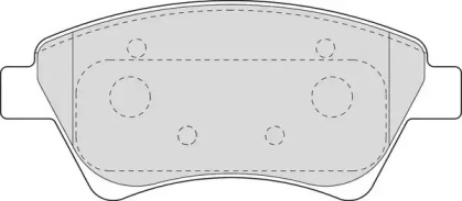 Комплект тормозных колодок (DURON: DBP351544)