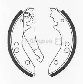 Комлект тормозных накладок (JP GROUP: 1363901410)