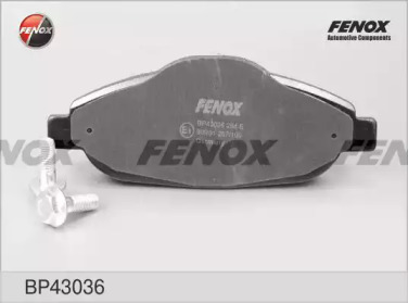 Комплект тормозных колодок (FENOX: BP43036)