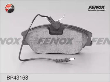 Комплект тормозных колодок (FENOX: BP43168)