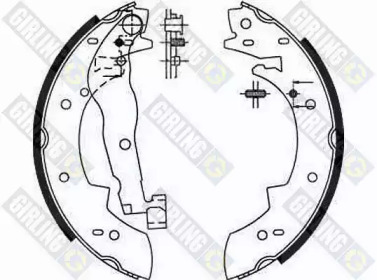 Комлект тормозных накладок (GIRLING: 5161901)