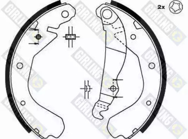 Комлект тормозных накладок (GIRLING: 5162149)
