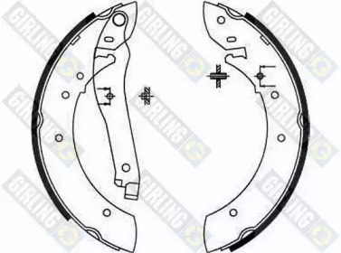 Комлект тормозных накладок (GIRLING: 5181081)