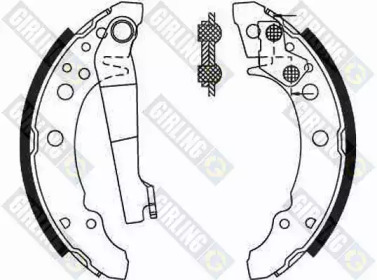 Комлект тормозных накладок (GIRLING: 5181669)