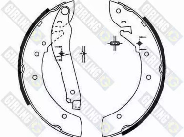 Комлект тормозных накладок (GIRLING: 5182061)