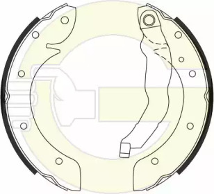 Комлект тормозных накладок (GIRLING: 5185281)