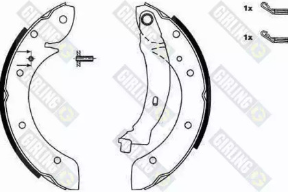 Комлект тормозных накладок (GIRLING: 5186201)