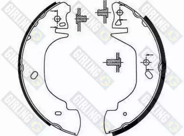 Комлект тормозных накладок (GIRLING: 5186293)