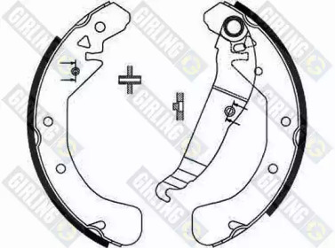 Комлект тормозных накладок (GIRLING: 5186371)
