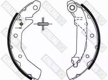 Комлект тормозных накладок (GIRLING: 5186469)