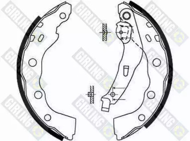 Комлект тормозных накладок (GIRLING: 5186654)