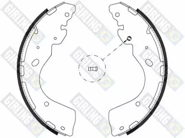 Комлект тормозных накладок (GIRLING: 5187979)