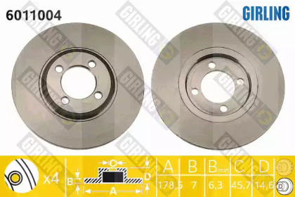 Тормозной диск (GIRLING: 6011004)