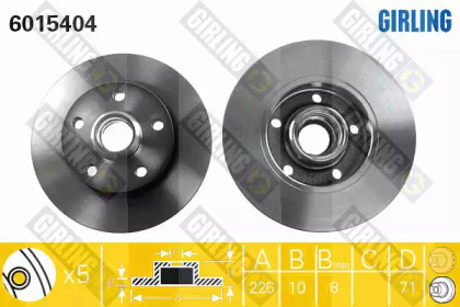 Тормозной диск (GIRLING: 6015404)