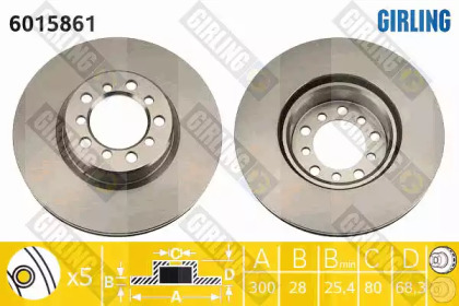 Тормозной диск (GIRLING: 6015861)