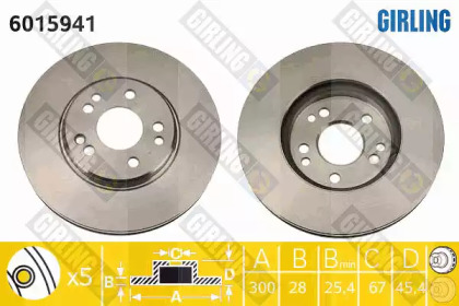 Тормозной диск (GIRLING: 6015941)