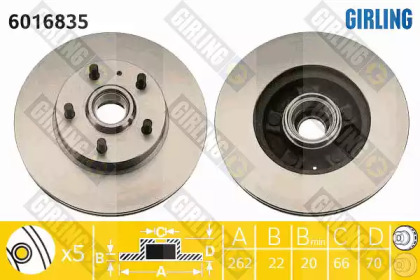 Тормозной диск (GIRLING: 6016835)