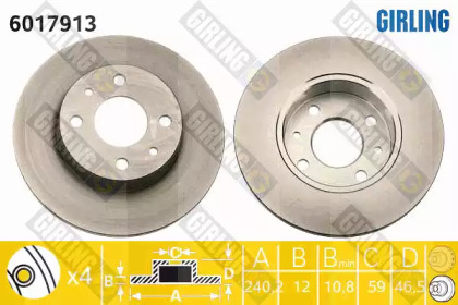 Тормозной диск (GIRLING: 6017913)