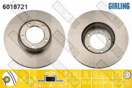 Тормозной диск (GIRLING: 6018721)