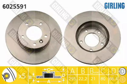 Тормозной диск (GIRLING: 6025591)