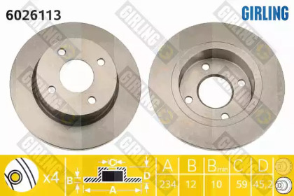 Тормозной диск (GIRLING: 6026113)