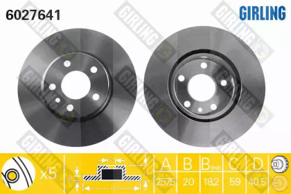 Тормозной диск (GIRLING: 6027641)