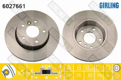 Тормозной диск (GIRLING: 6027661)