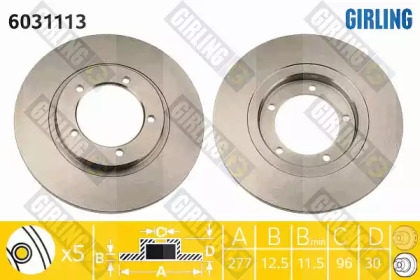 Тормозной диск (GIRLING: 6031113)