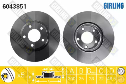 Тормозной диск (GIRLING: 6043851)