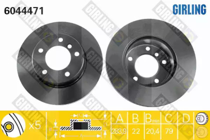 Тормозной диск (GIRLING: 6044471)