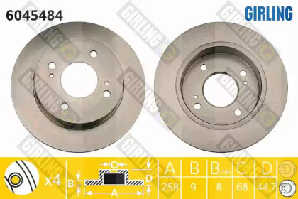 Тормозной диск (GIRLING: 6045484)