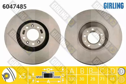 Тормозной диск (GIRLING: 6047485)