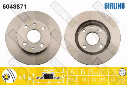 Тормозной диск (GIRLING: 6048871)