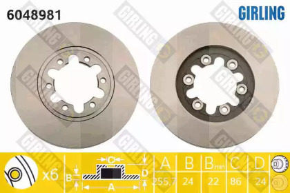 Тормозной диск (GIRLING: 6048981)