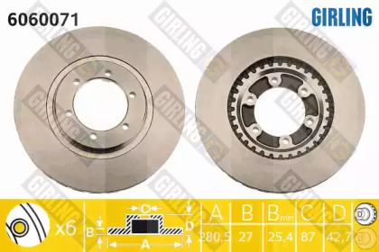 Тормозной диск (GIRLING: 6060071)