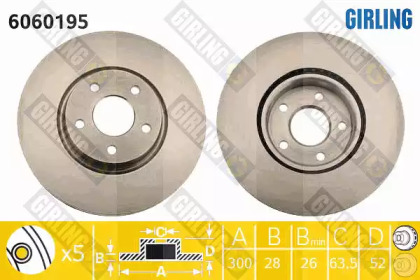Тормозной диск (GIRLING: 6060195)