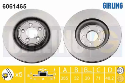 Тормозной диск (GIRLING: 6061465)