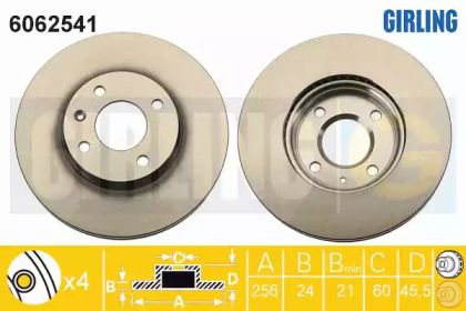 Тормозной диск (GIRLING: 6062541)