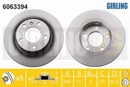 Тормозной диск (GIRLING: 6063394)
