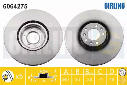 Тормозной диск (GIRLING: 6064275)
